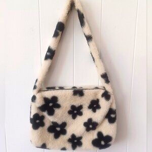 Fuzzy Flower Power Purse